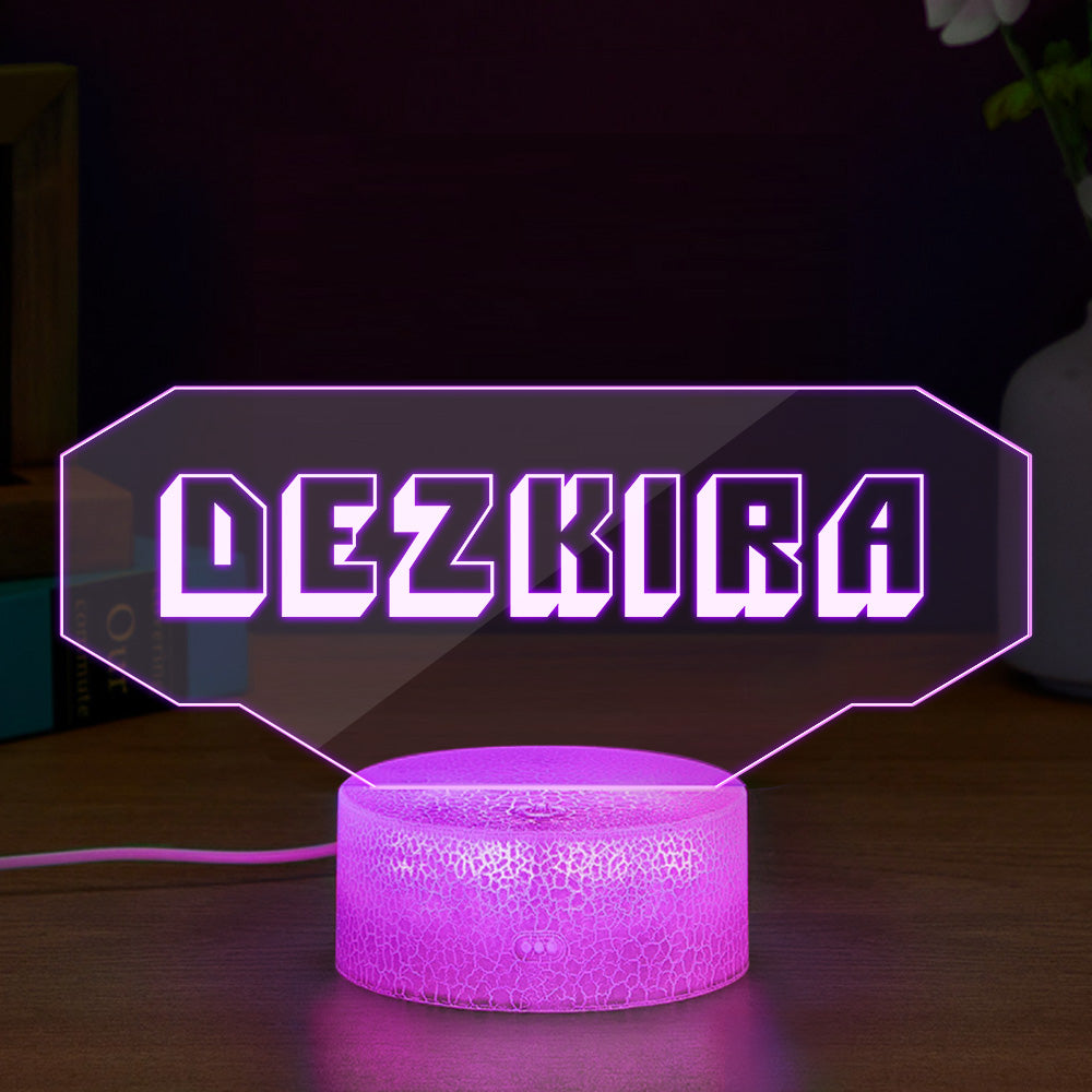 Lampe LED personnalisée gaming